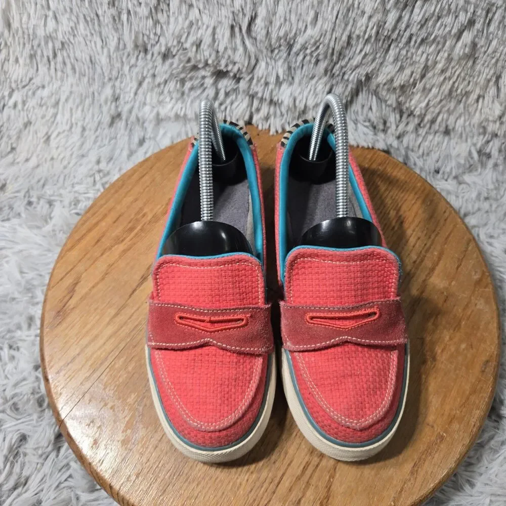 Nike 6.0 Balsa Skateboard Loafers SB Women Sz 8 Pink Multicolor Slip-On Loafers